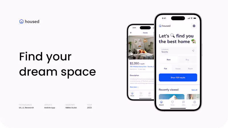 Cover image for Housed - Real Estate Search App