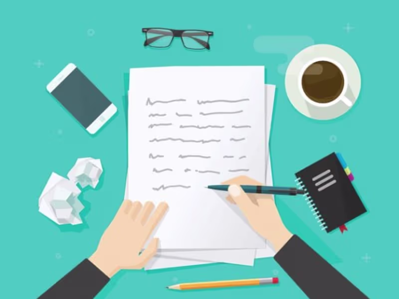 Cover image for Paper writing.