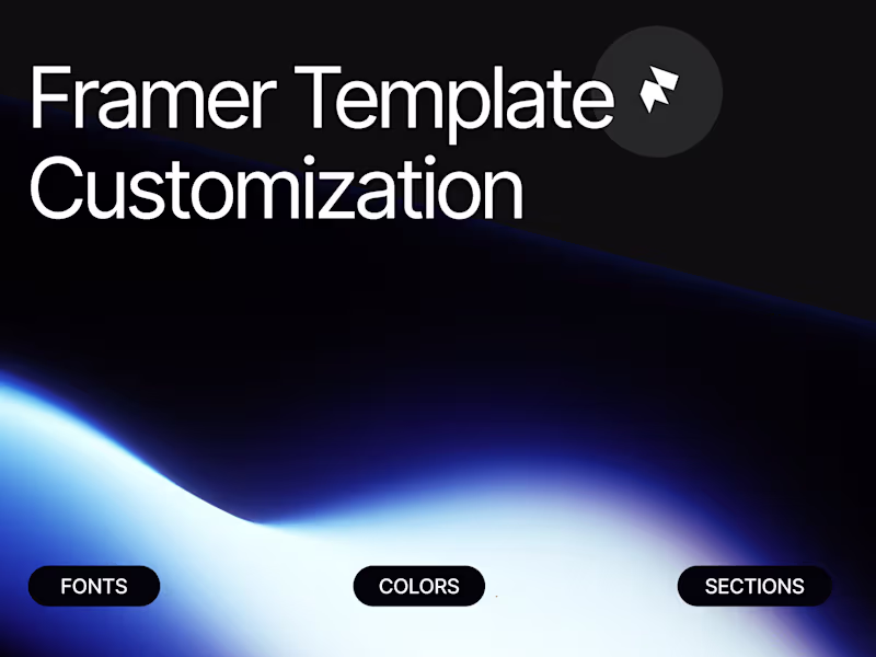 Cover image for Framer Template Customization