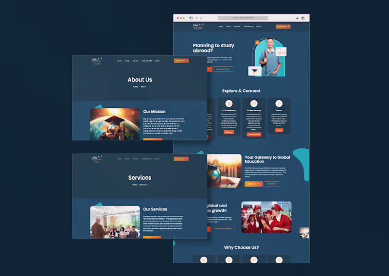 Cover image for UPA Study Abroad Website Design & Development