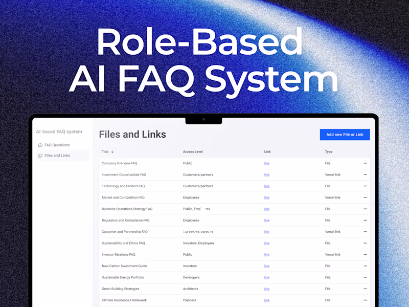 Cover image for Role-Based AI FAQ System: Right