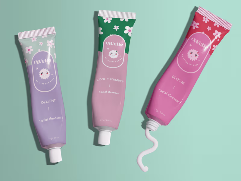 Cover image for Minimal skin care brand identity 