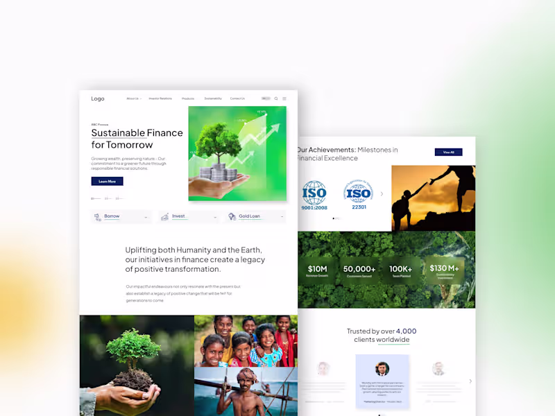 Cover image for Brand and website for a financial services firm