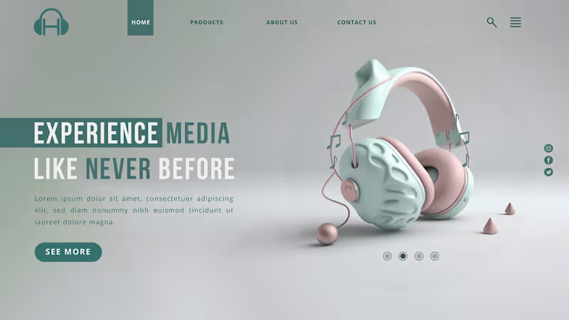 Cover image for Random Landing Page design