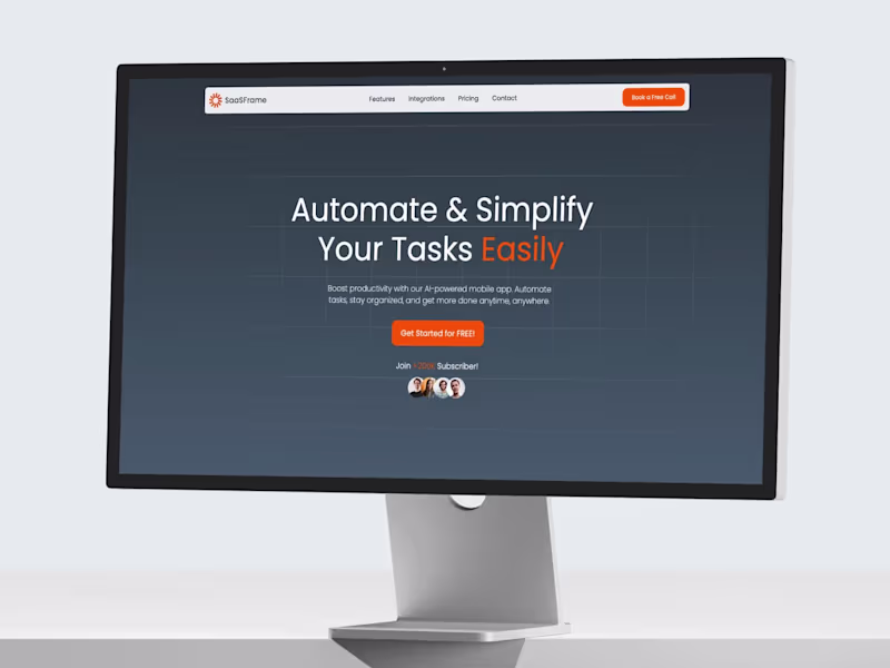 Cover image for SaaSFrame - Webflow Template for SaaS