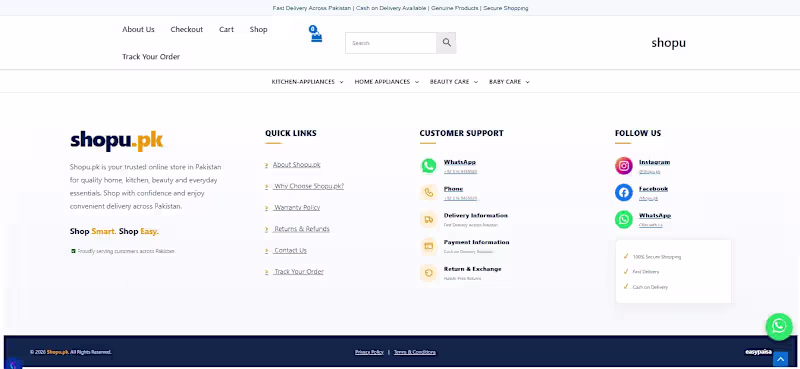 Cover image for Shopu.pk (http://Shopu.pk) – E-commerce Website
I