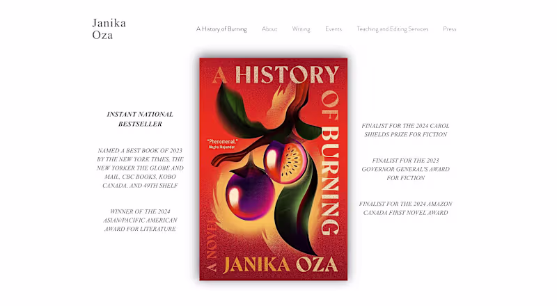 Cover image for Janika Oza | Wix Website Design & Development