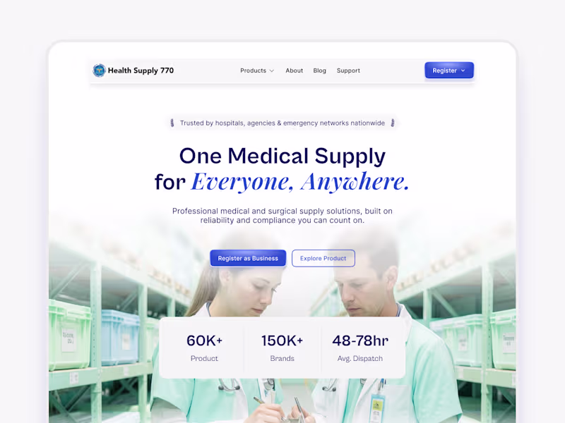 Cover image for Home page redesign for Health