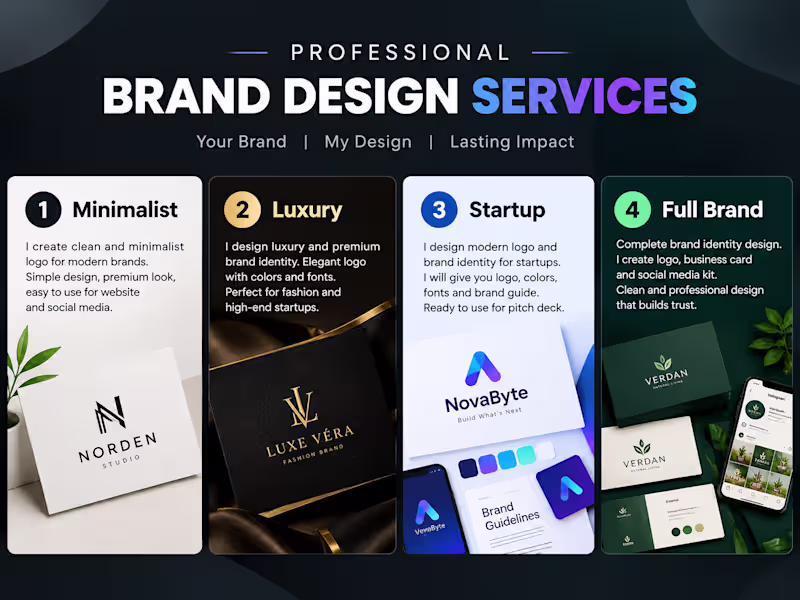 Cover image for Minimalist Brand Identity & Logo Design
