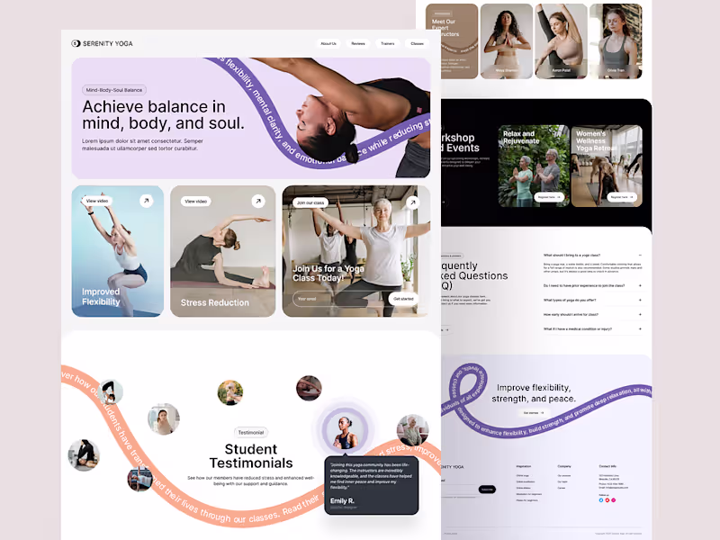 Cover image for Landing Page for Yoga Platform