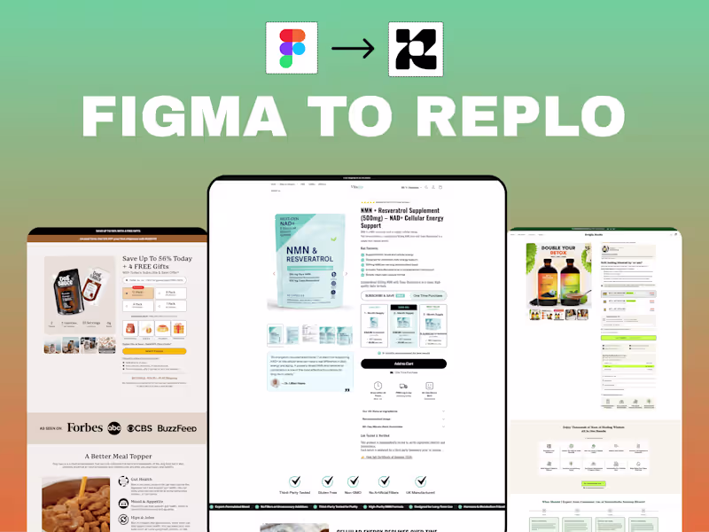 Cover image for Figma to Replo Landing Page