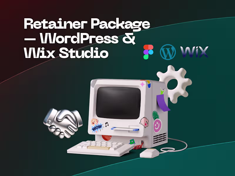 Cover image for Retainer Package – WordPress & Wix Studio