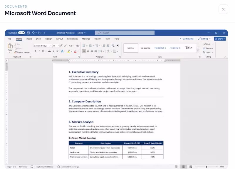 Cover image for PDF to Word Conversion & Document Formatting
