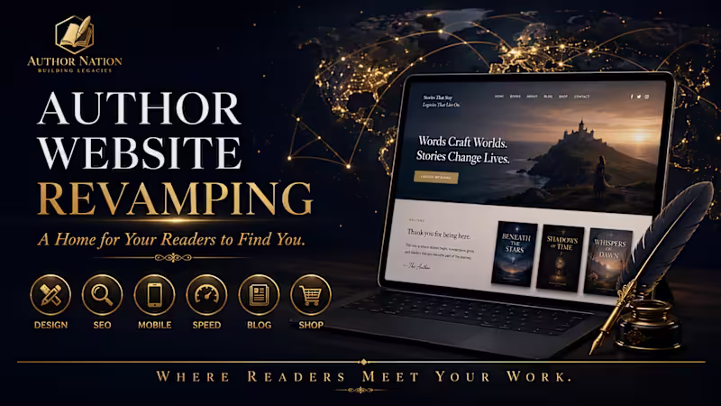 Cover image for Author website revamping expert