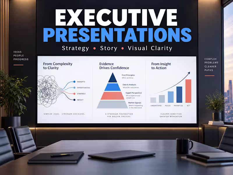 Cover image for Executive Presentations, Strategy Decks and Investor Narratives