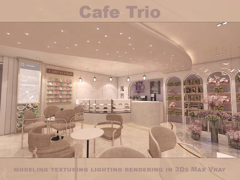 Cover image for Cafe Trio | Interior 3D