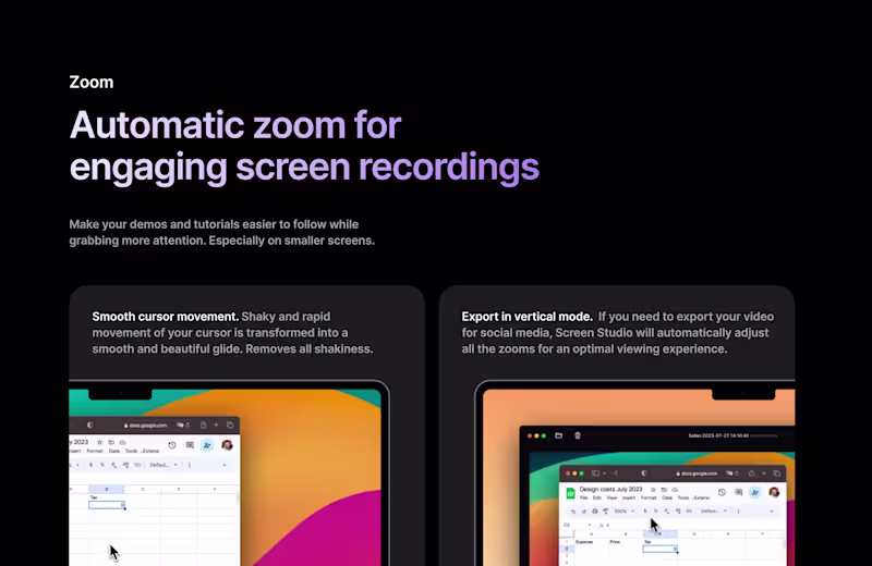 Cover image for Screen Studio Automatic Zoom