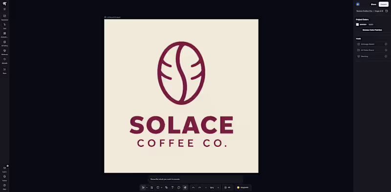 Cover image for Solace Coffee Co. — Logo & Brand Identity (Kittl)