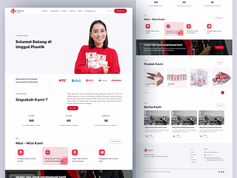 Cover image for Unggul Plastik : Webflow Development