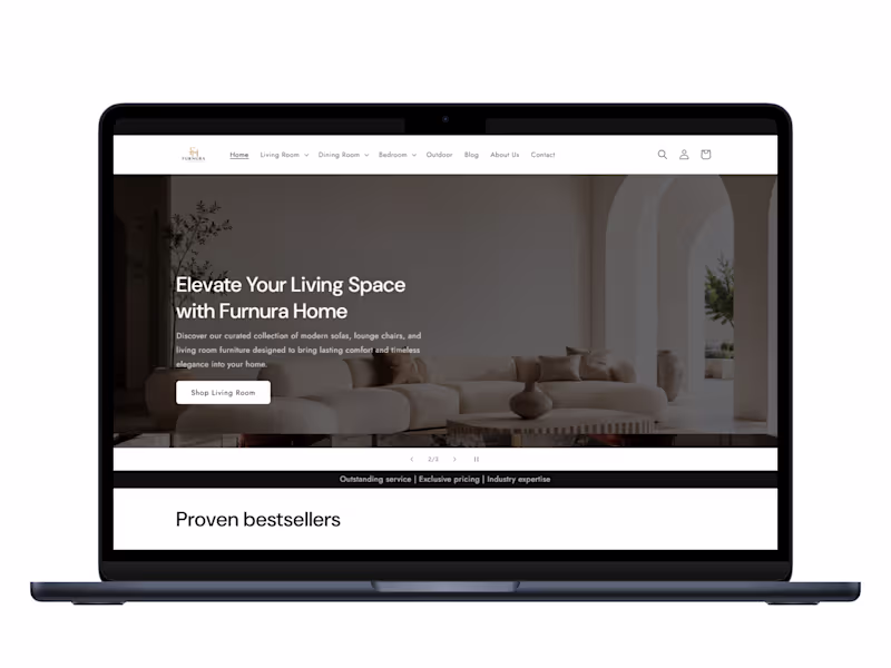Cover image for Luxury Furniture Shopify Website Design