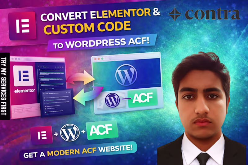Cover image for WordPress Elementor Website With ACF
