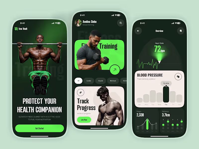 Cover image for Fitness App UI design