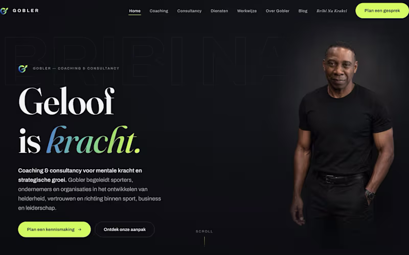 Cover image for Gobler — Coaching website concept / sample