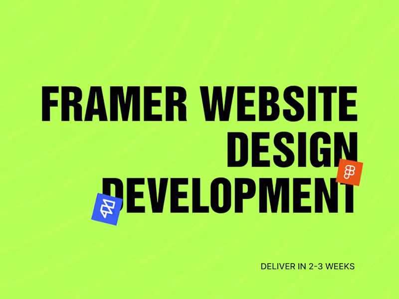 Cover image for Framer Website Design & Development