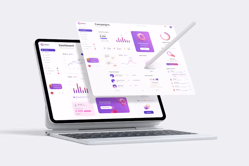 Cover image for Maxo Dashboard Modern SaaS Analytics