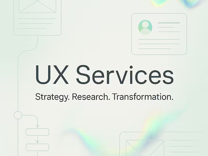 Cover image for UX/UI Design