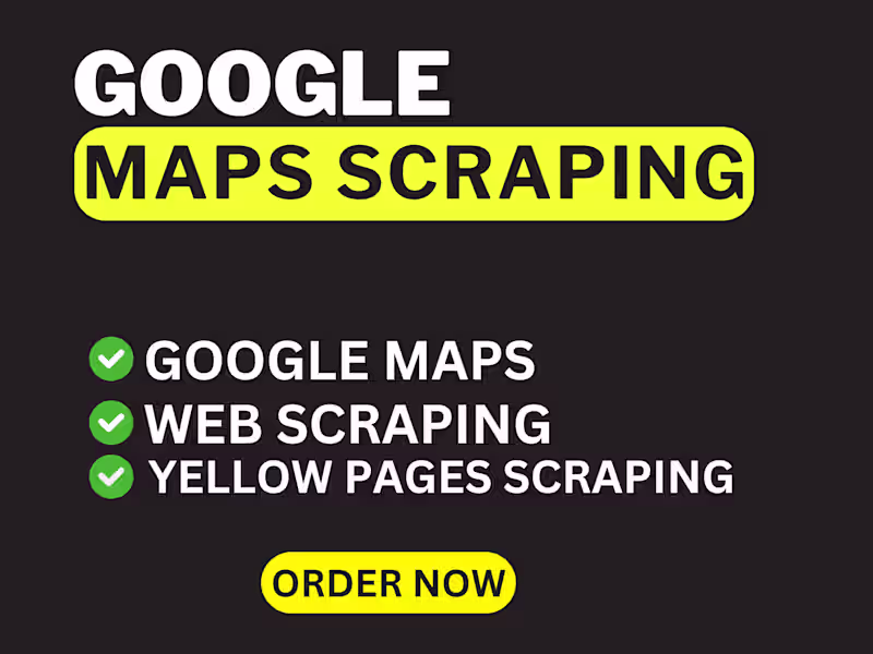 Cover image for I will scrape google maps leads according to your requirements