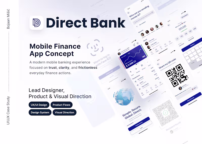 Cover image for Direct Bank Fintech Mobile Experience