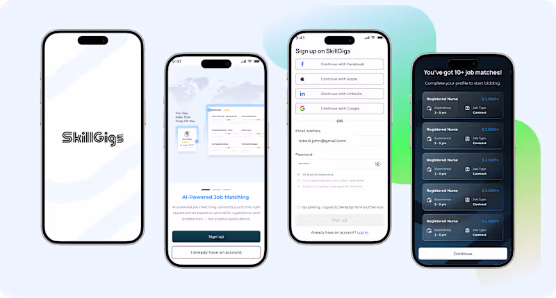 Cover image for SkillGigs Mobile Application Redesign