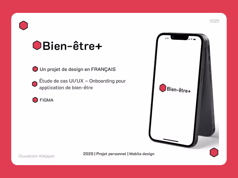 Cover image for Onboarding UX Design, Wellness Apps – Bilingual & User-Centered