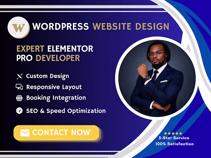 Cover image for WordPress Website Design with Elementor