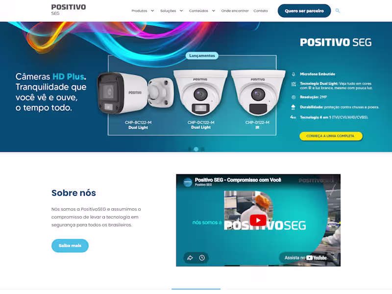 Cover image for Website for PositivoSEG, a Positivo