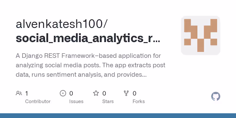 Cover image for Social Media Analytics Dashboard Development