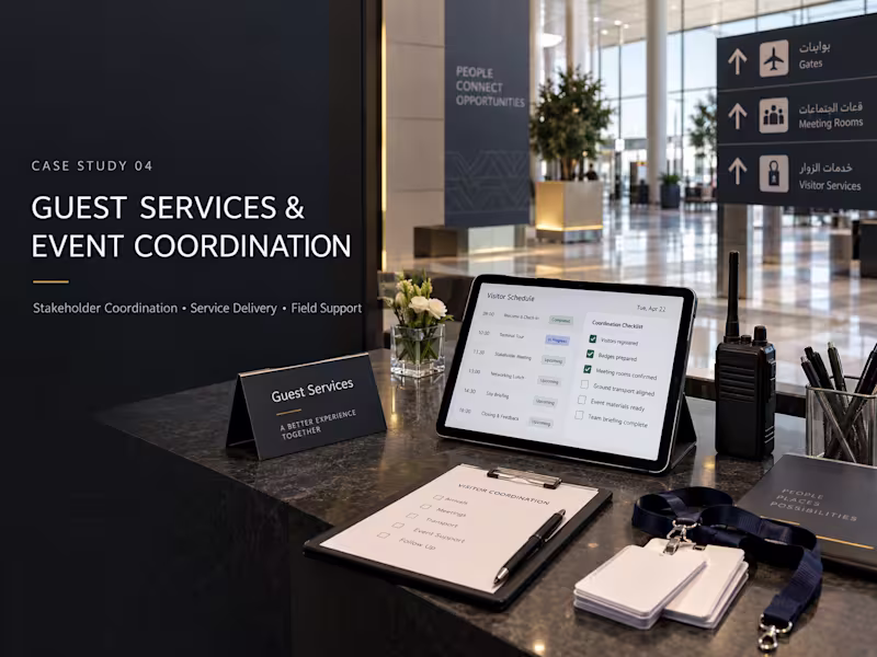 Cover image for Experience supporting guest services and