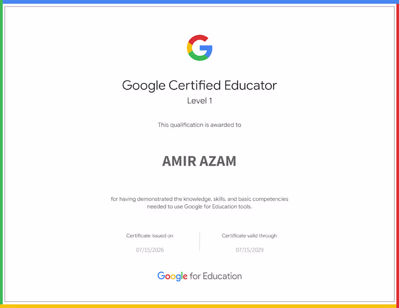 Cover image for Google for Education – Certified