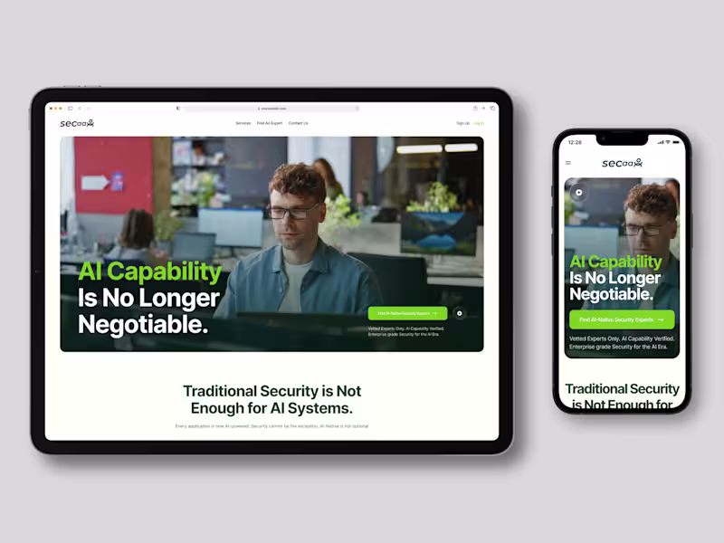 Cover image for SECaaX Landing Page Design