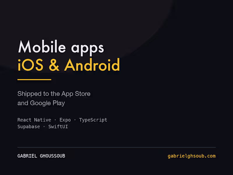Cover image for Mobile app development, iOS and Android