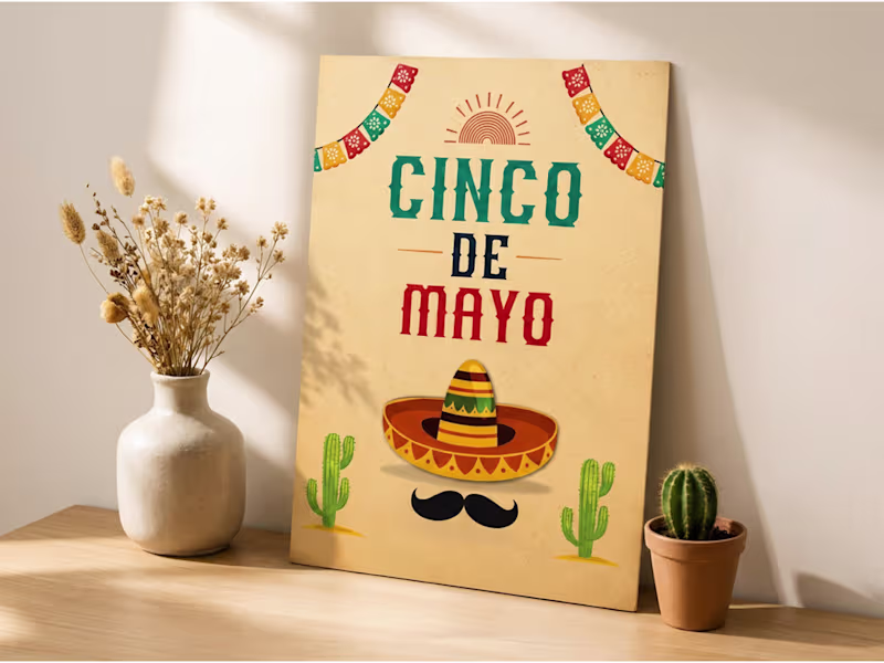 Cover image for Cinco de Mayo Poster Design - Bold & Festive Visual Concept
