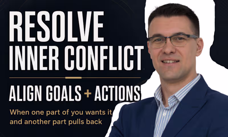 Cover image for I will help you resolve inner conflict with mindset coaching