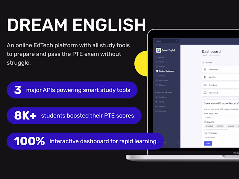 Cover image for 🎓 AI-Powered PTE Exam Preparation Platform