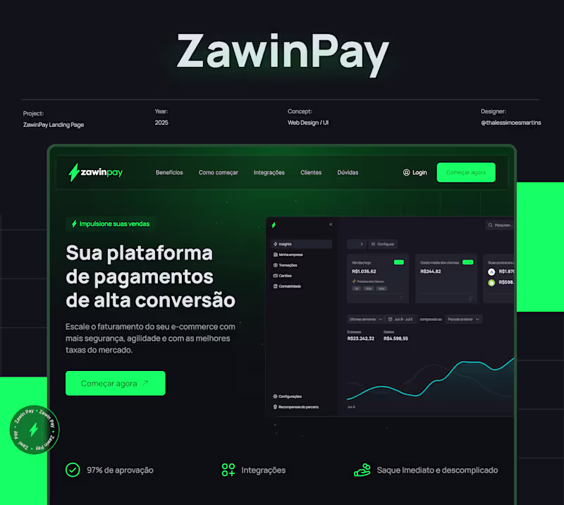 Cover image for Landing page - Zawin Pay