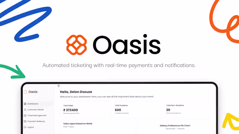 Cover image for Oasis - Event Management System