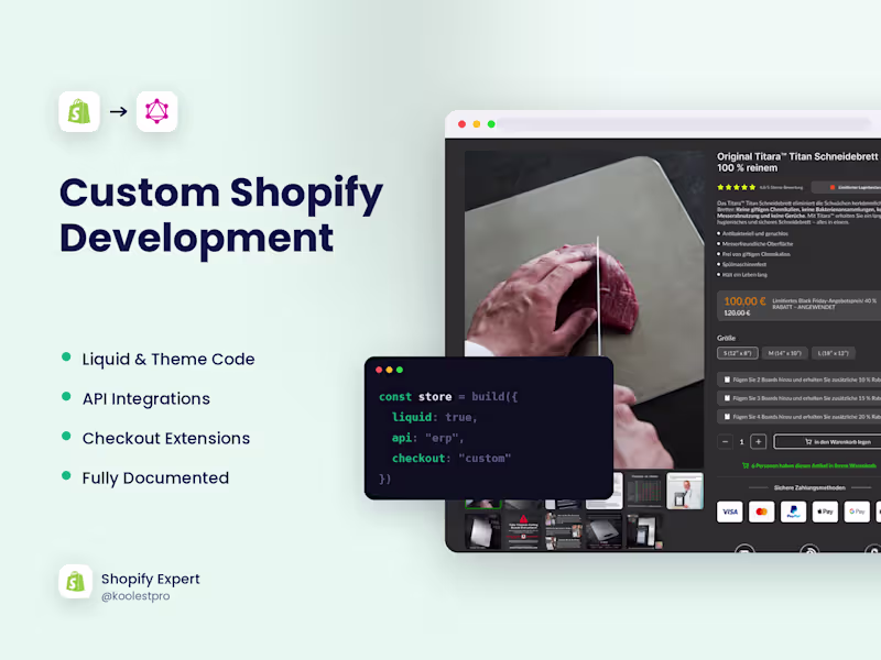 Cover image for Custom Shopify Development, Features No App Can Do