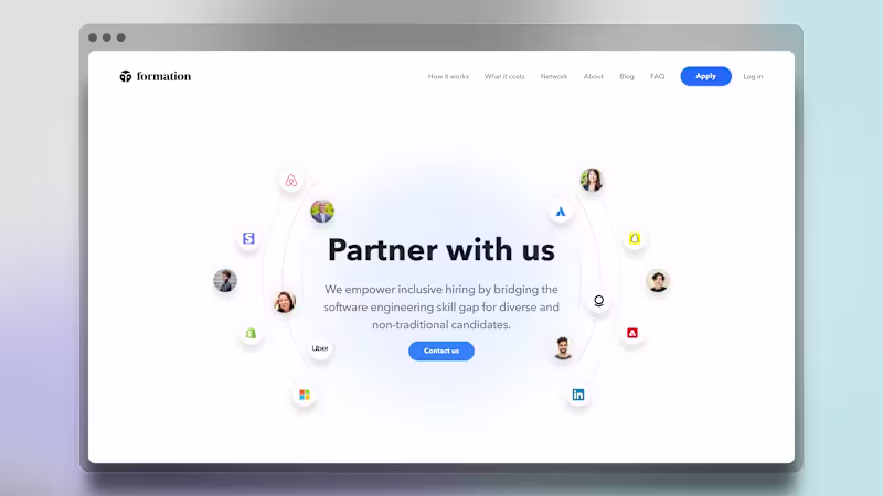 Cover image for Formation | Partner with us