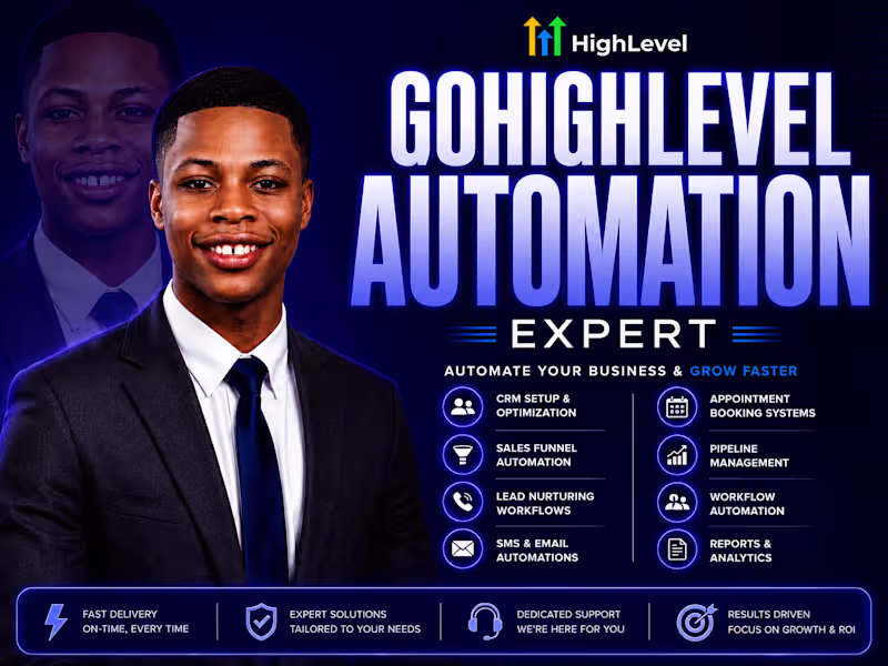 Cover image for a high-converting GoHighLevel automation with sale funnel