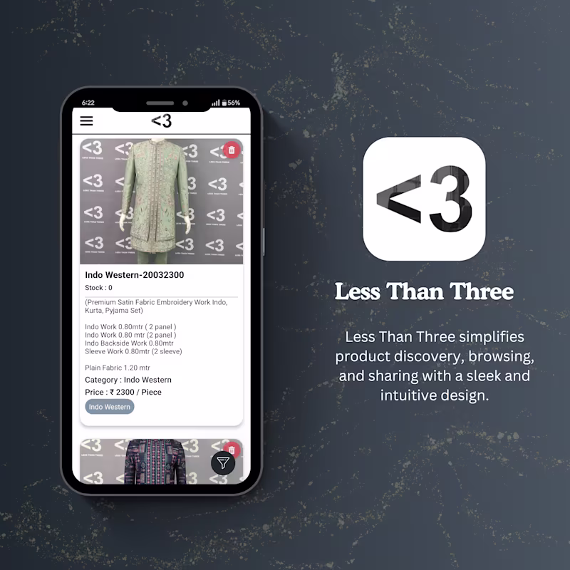Cover image for LessThanThree is a React Native–based